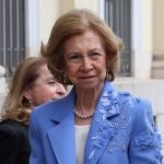 La Reina Sofía rescata el traje que lució en la boda de José Luis Martínez-Almeida