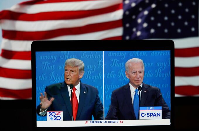 EEUU.- Trump y Biden se ven las caras cuatro años después en un debate a puerta cerrada y con estricto turno de palabra