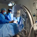 Una imagen de la cirugía en el Hospital Universitario Infanta Leonor de Madrid