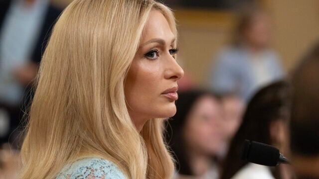 Paris Hilton appears before the House Ways and Means Committee in Washington