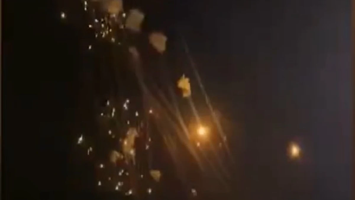 El vídeo que muestra cómo es una lluvia de drones, misiles y cohetes de Hizbulá sobre Israel