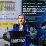 La secretaria de Estado de Defensa, María Amparo Valcarce, interviene en las jornadas sobre la industria de defensa organizadas