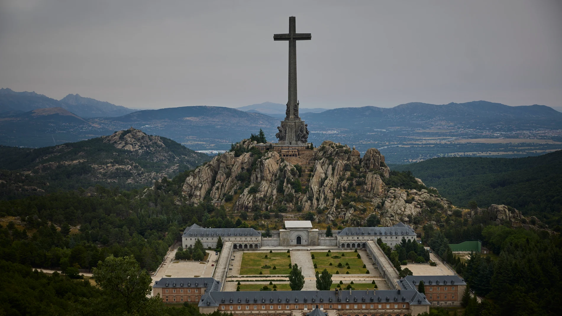 Reportaje del Valle de Cuelgamuros, antes denominado Valle de los Caídos. El Gobierno anuncia que el 2 de julio se constituirá la comisión que busca expulsar a los benedictinos del Valle de los Caídos. © Alberto R. Roldán / Diario La Razón. 27 06 2024
