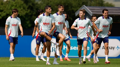 Entrenamiento de la selección española de fútbol