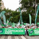 Manifestación del sindicato de Enfermería Satse en Madrid