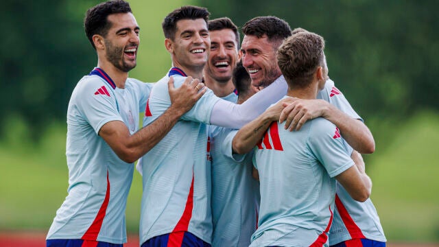 Entrenamiento de la selección española