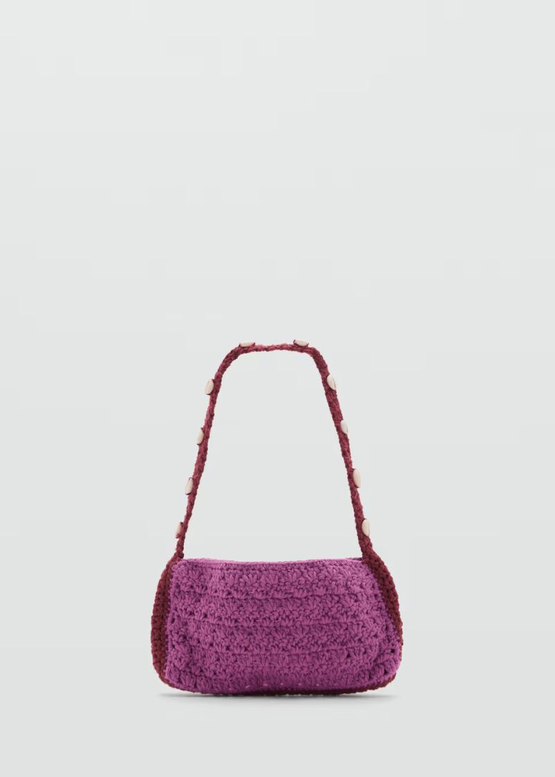 Bolso crochet conchas