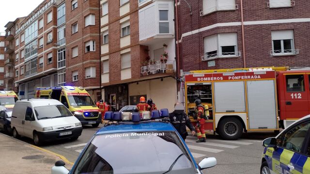 Incendio en una vivienda de Ponferrada