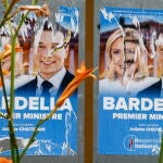 Election campaign posters ahead of general elections in France