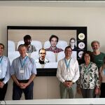 Los representantes de las entidades que integran el consorcio (Cotesa, CLS, Universidad de Oviedo y Evenflow) y miembros de la Agencia Europea de Medioambiente (EEA), tras la reunión