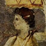 Retrato de Hiparquía en las pinturas murales de la Villa Farnesina