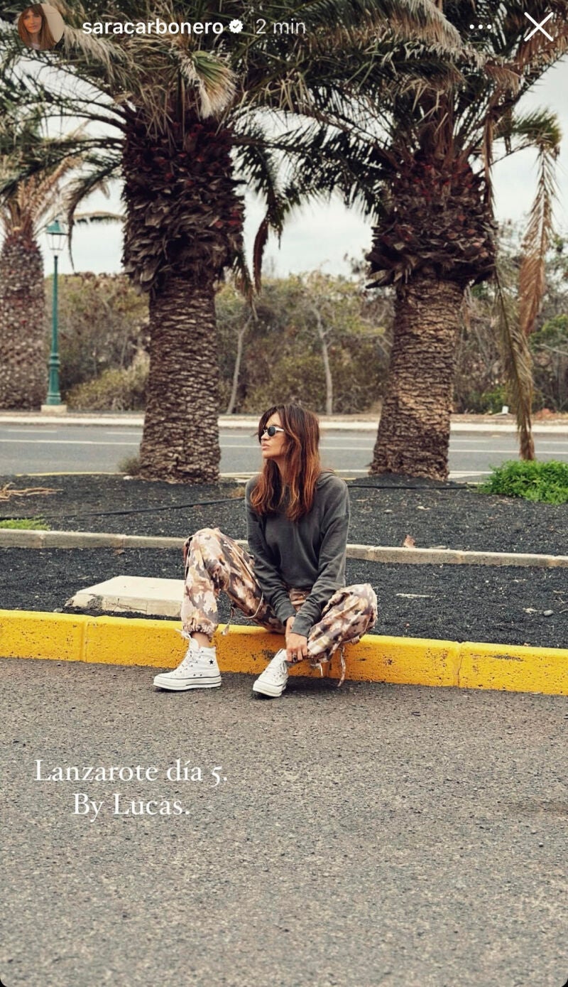 Sara Carbonero en Lanzarote.