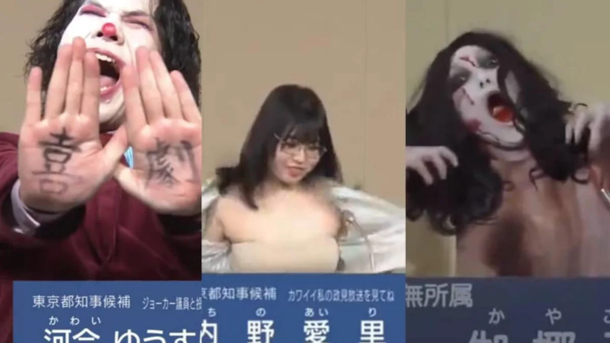 El Joker, La Máscara y una señora desnuda: las candidaturas más surrealistas a las elecciones de Tokio