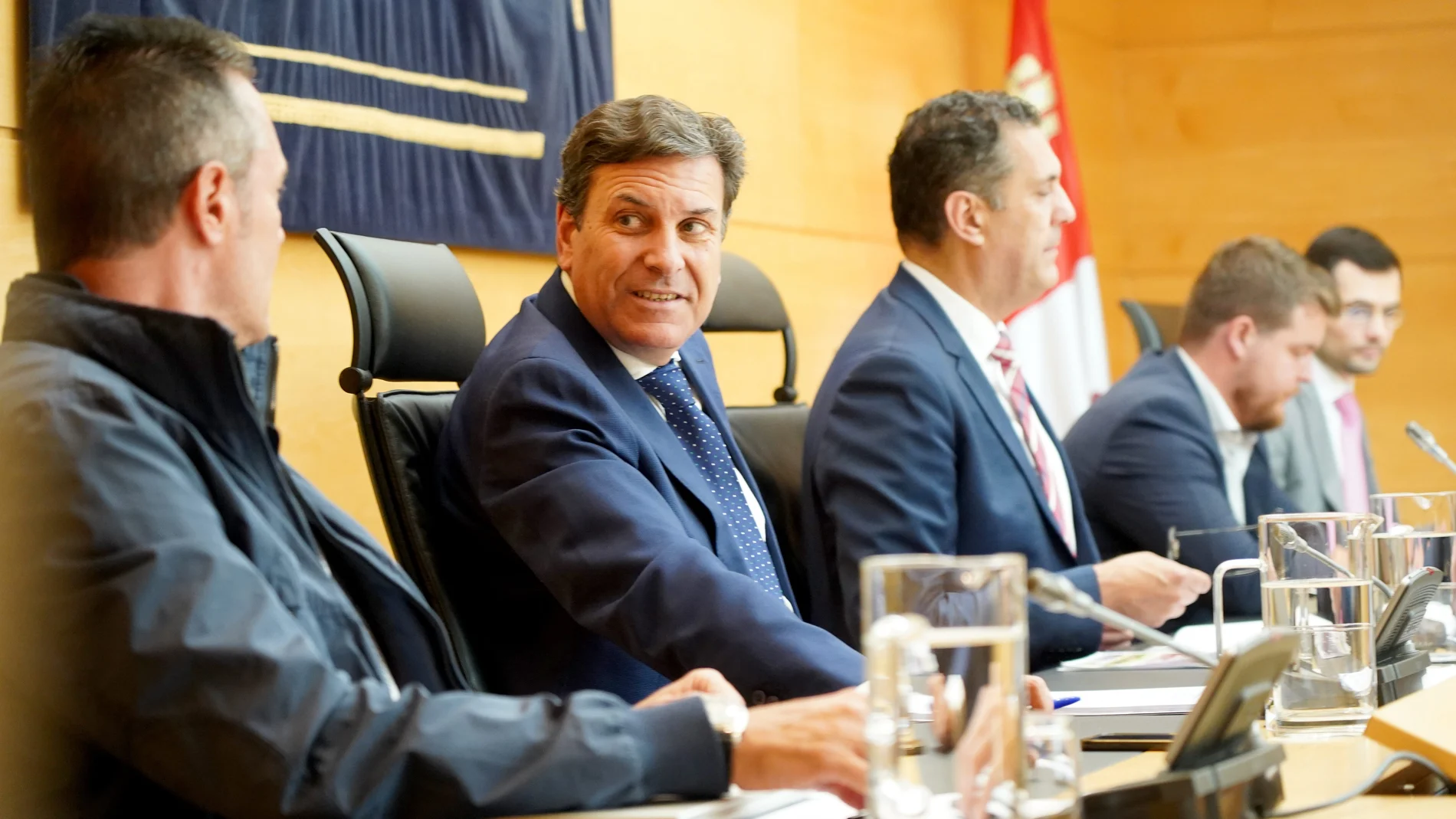 Fernández Carriedo durante su comparecencia en las Cortes regionales