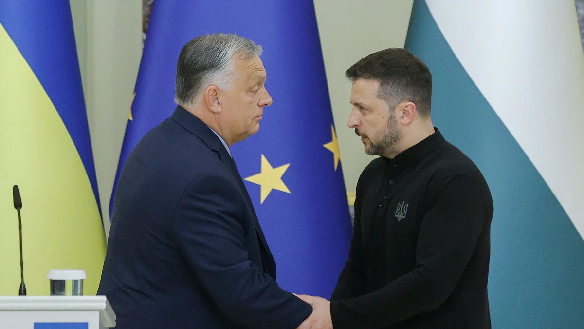 Orbán estrena su presidencia de la UE con una visita a Zelenski y confirma que será clave en un proceso de paz