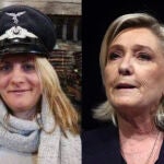 Ludivine Daoudi (izq.), candidata a diputada del partido de Le Pen (der.) a la segunda vuelta en Calvados