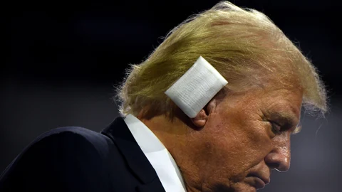 16 July 2024, US, Milwaukee: US former President and 2024 Republican presidential candidate Donald Trump attends the second day of the Republican National Convention at Fiserv Forum in Milwaukee, Wisconsin. Photo: Carol Guzy/ZUMA Press Wire/dpa 16/07/2024 ONLY FOR USE IN SPAIN