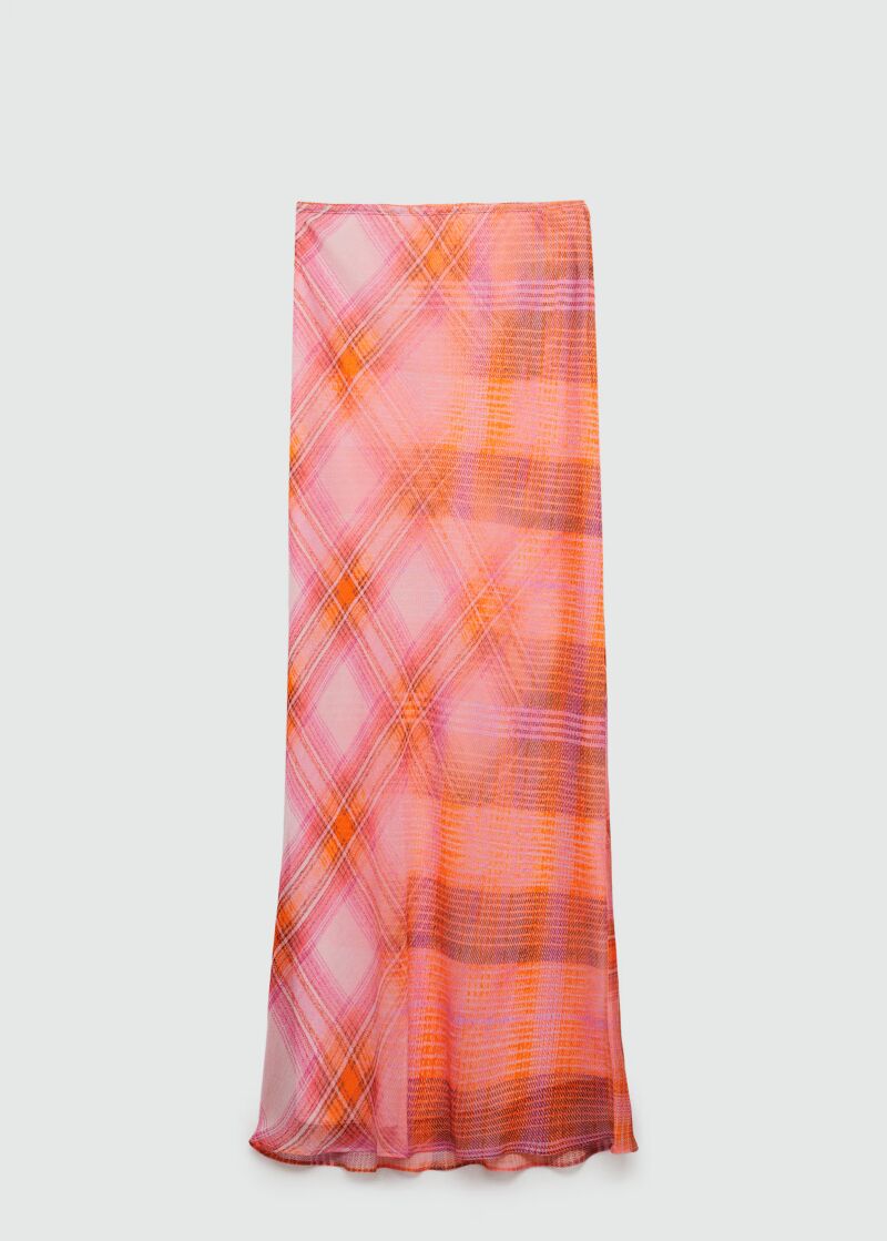 Falda larga estampada