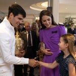 Kate Middleton, la princesa Charlotte y Carlos Alcaraz
