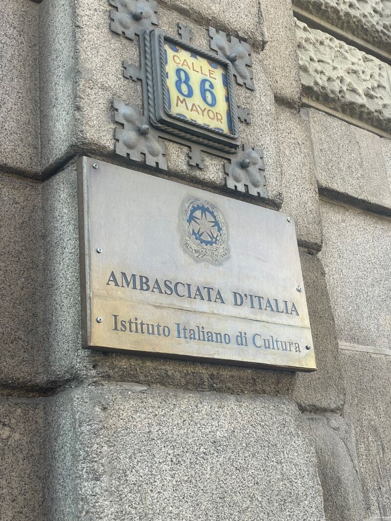 En Instituto Italiano de Cultura en el centro de Madrid