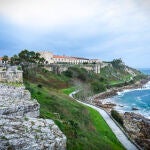 Exterior del Parador de Baiona.