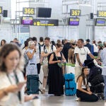 Retrasos en el aeropuertos de Málaga por una incidencia informática global