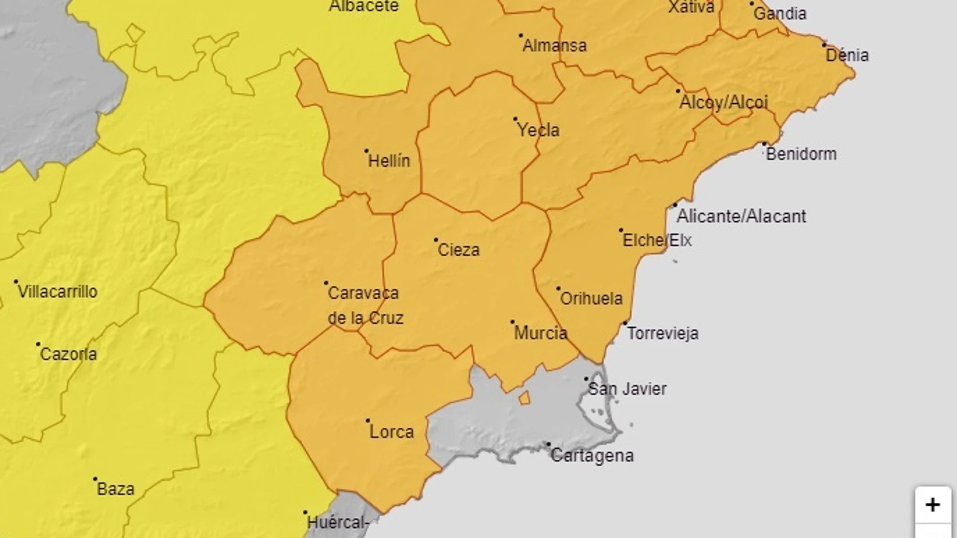 Meteorología mantiene sus avisos por temperaturas que pueden llegar a los 42 grados este sábado