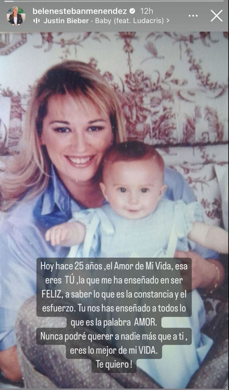 Story de Belén Esteban con su hija Andrea