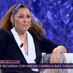 Rosa López en el plató de 'De Viernes'