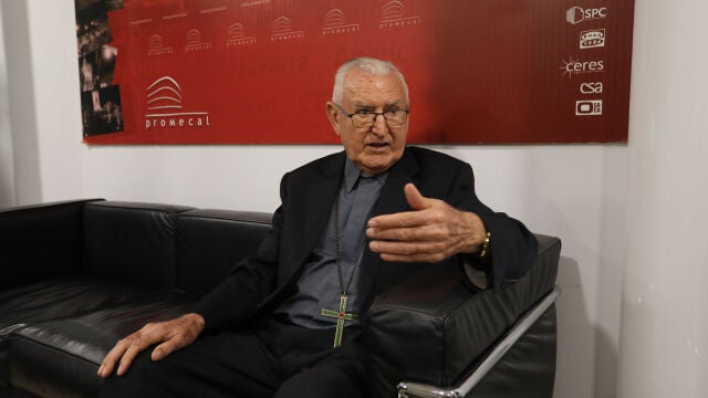 El obispo emérito de Palencia, Nicolás Castellanos