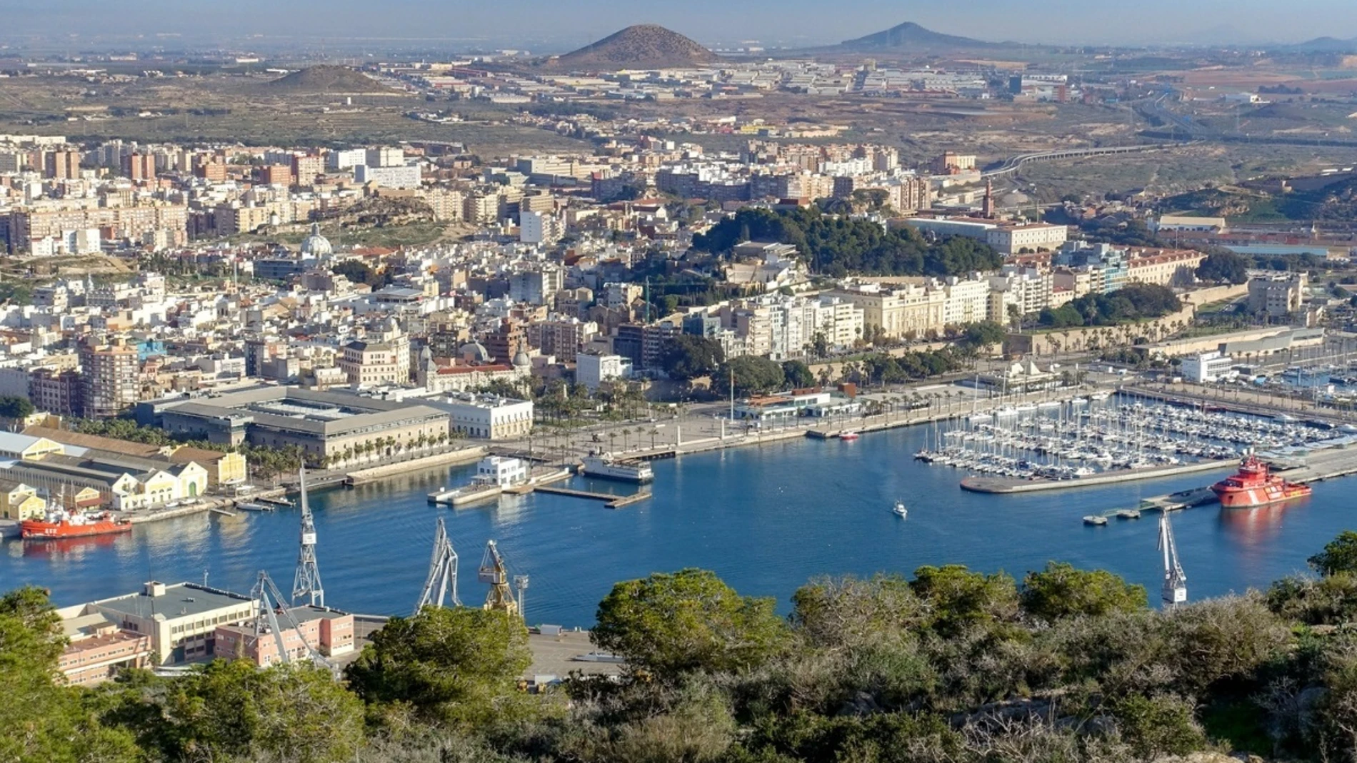 Imagen aérea de Cartagena