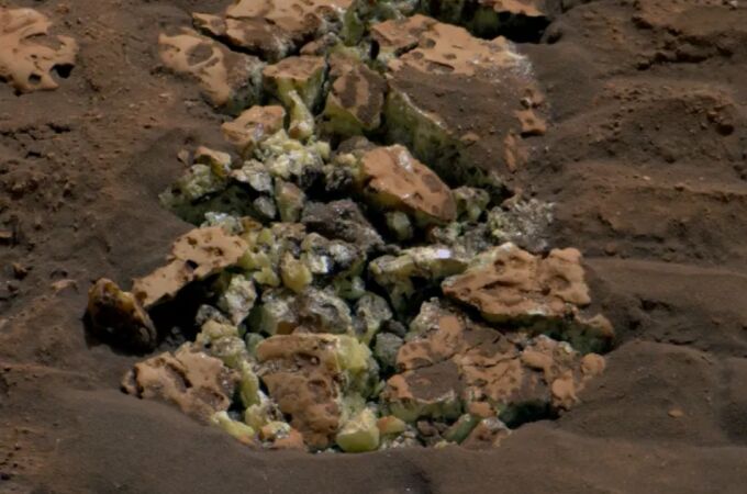 Algunas de las muestras analizadas por el rover Curiosity en Marte