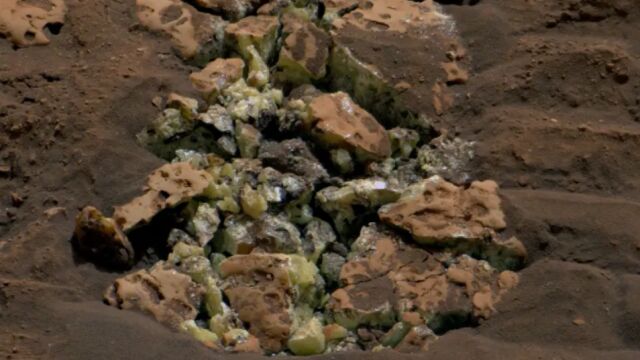 Algunas de las muestras analizadas por el rover Curiosity en Marte