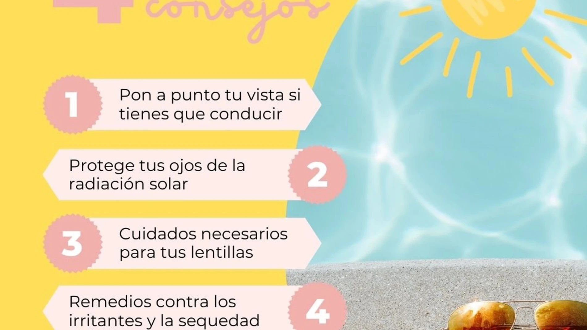 Los problemas oculares crecen un 25% en verano: Consejos para evitarlos