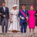 Belgium's royal family attends Te Deum mass on National Day in Brussels