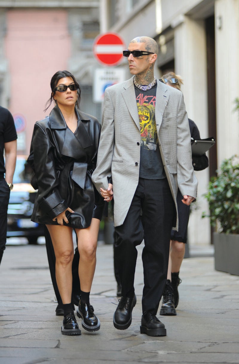 Kourtney Kardashian y Travis Barker, batería de Blink-182