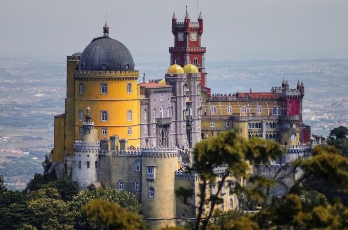 Uno de los siete castillos de Sintra, Portugal