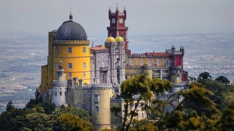 Uno de los siete castillos de Sintra, Portugal