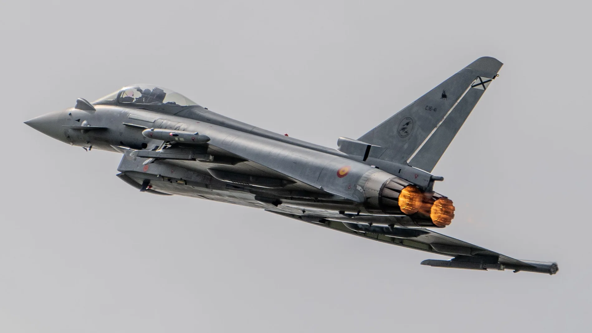 Un caza Eurofighter Typhoon