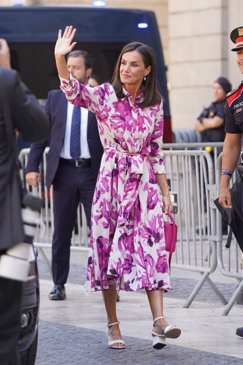 La Reina Letizia en Barcelona.