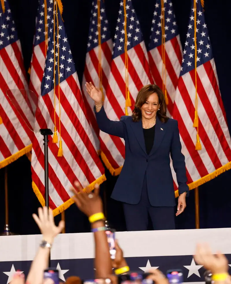 Kamala Harris, tras presentarse como candidata demócrata para las elecciones de Estados Unidos del 5 de noviembre el pasado mes de julio