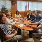 Reunión en la delegación territorial de la Junta en Soria entre representantes del Gobierno regional y del Ayuntamiento soriano