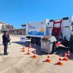 Presentación hoy en Alicante de los vehículos del servicio de limpieza viaria y recogida de residuos