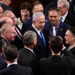 Israeli Prime Minister Netanyahu addresses joint meeting of US Congress in Washington, DC