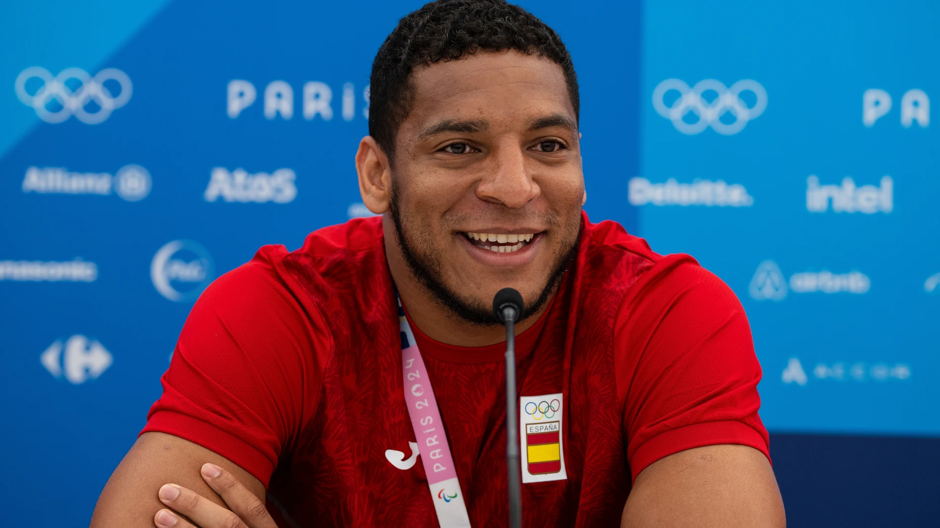 Enmanuel Reyes Pla (ESP) attends the Spain Media Day press conference ahead the Paris 24 Olympics Games at Olympic Village International Zone on July 24, 2024 in Paris, France. AFP7 24/07/2024 ONLY FOR USE IN SPAIN