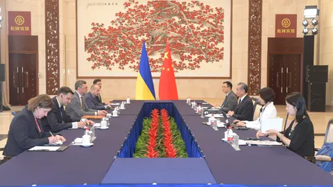 China's top diplomat Wang Yi meets Ukraine's Foreign Minister Kuleba in Guangzhou