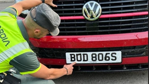 La placa una vez manipulada