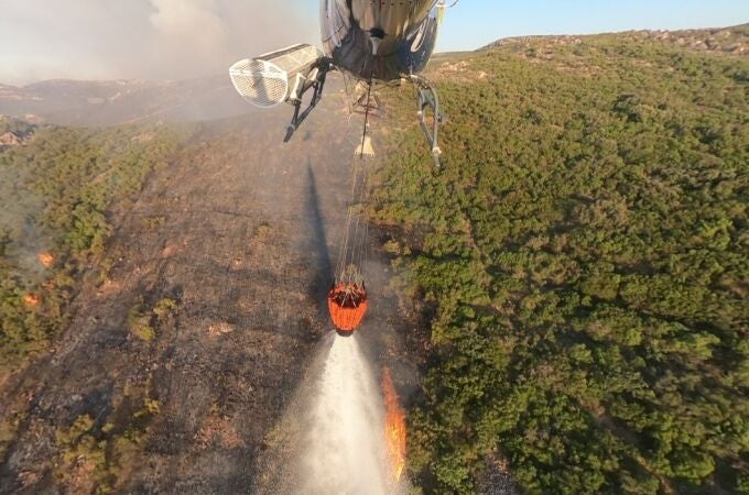 Imagen del incendio en Argamasilla de Calatrava (Ciudad Real) 