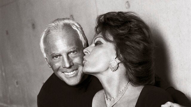 Armani y Sofia Loren