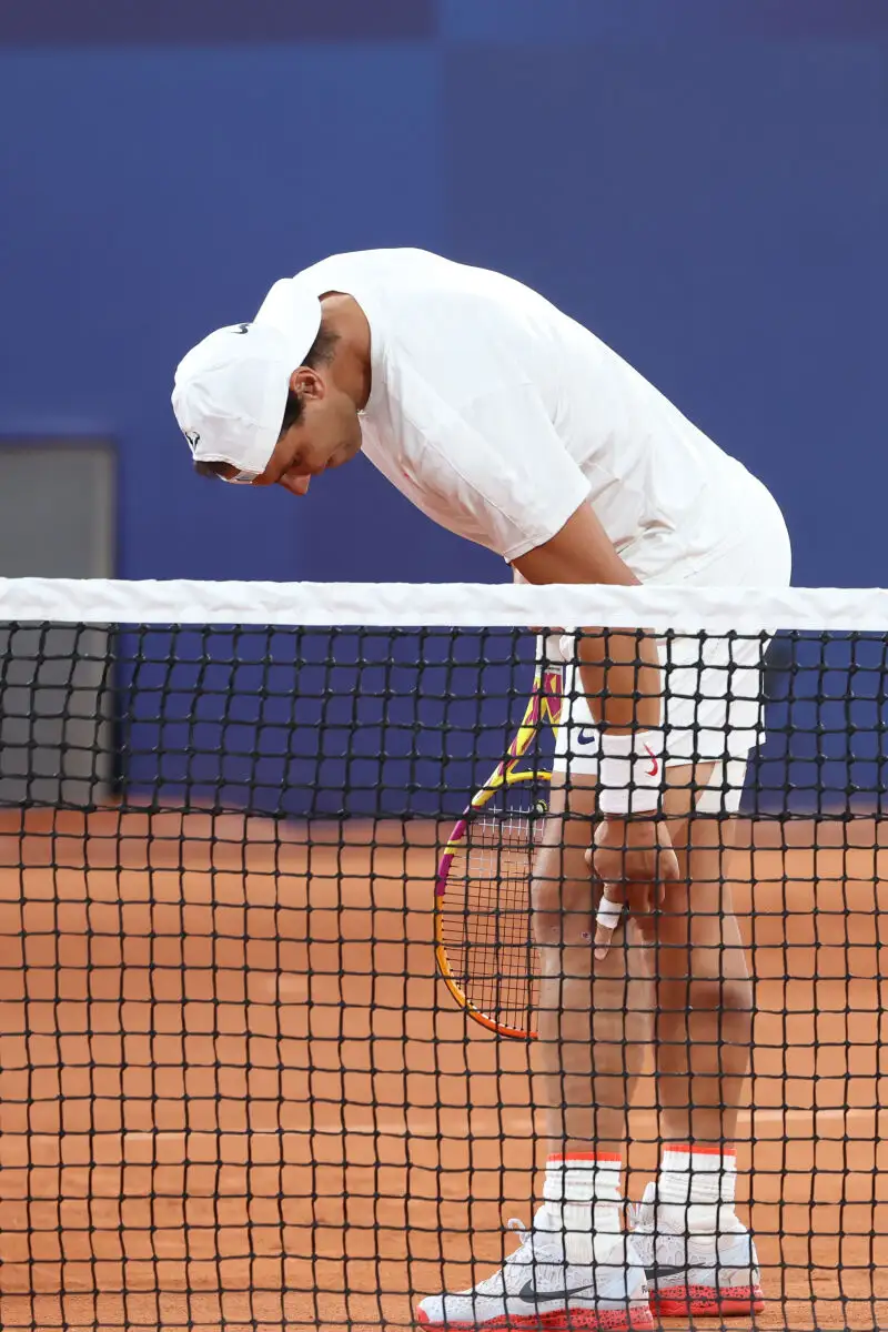 Entrenamiento de Rafa Nadal y Alcaraz vs Marcel Granollers y Pablo Carreño